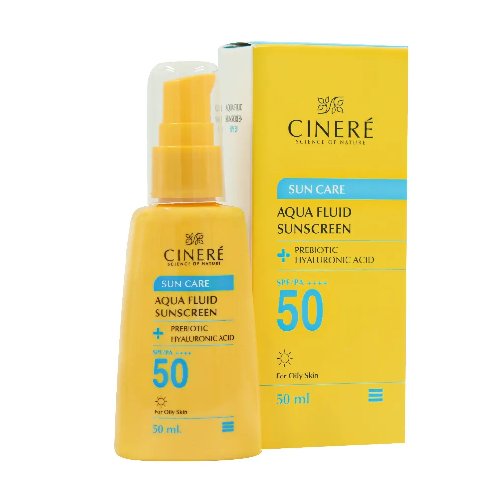 فلوئید ضد آفتاب SPF50 سینره مناسب پوست چرب 50 میلی لیتر