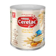 پودر سرلاک گندم و عسل به همراه شیر نستله