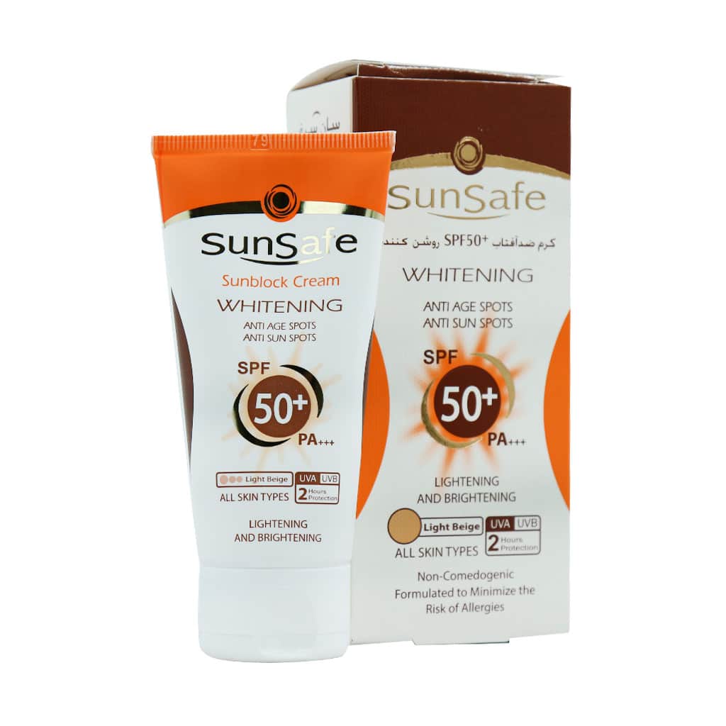 کرم ضد آفتاب سان سیف روشن کننده کرم پودری SPF50