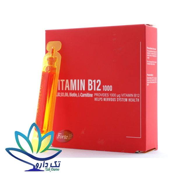ویال ویتامین ب12 فورت ای 1000 میلی 10 عددی ویال ویتامین ب12 فورت ای 1000 میلی 10 عددی