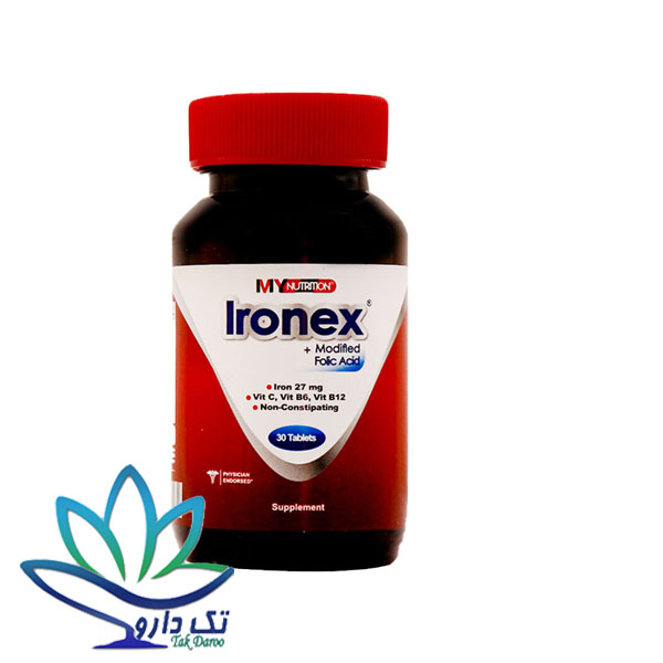 قرص آیرونکس مای نوتریشن 30 عدد