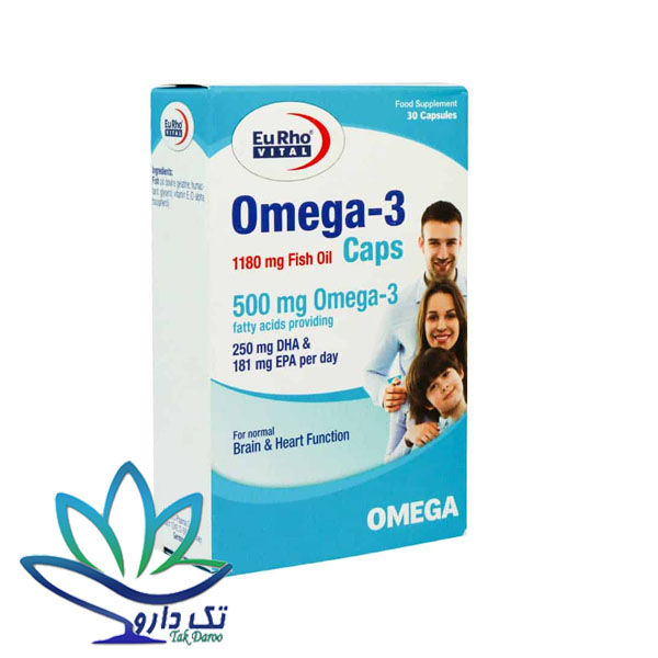 کپسول امگا 3 یوروویتال 1180 میلی گرم