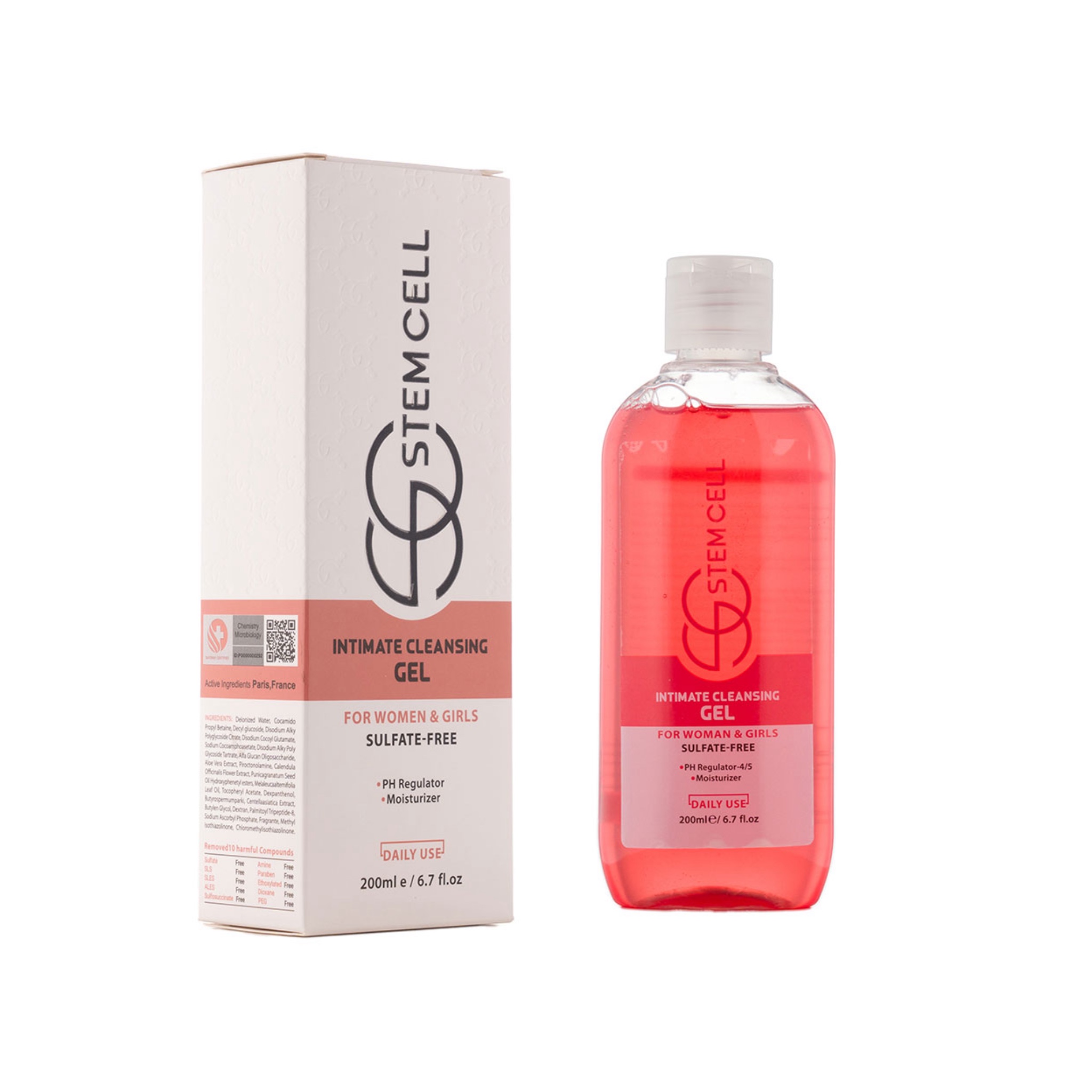 ژل شستشوی بهداشتی بانوان و دوشیزگان استم سل 200 میلی لیتر