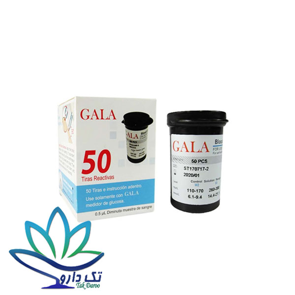 نوار تست قند خون گالا بسته 50 عددی