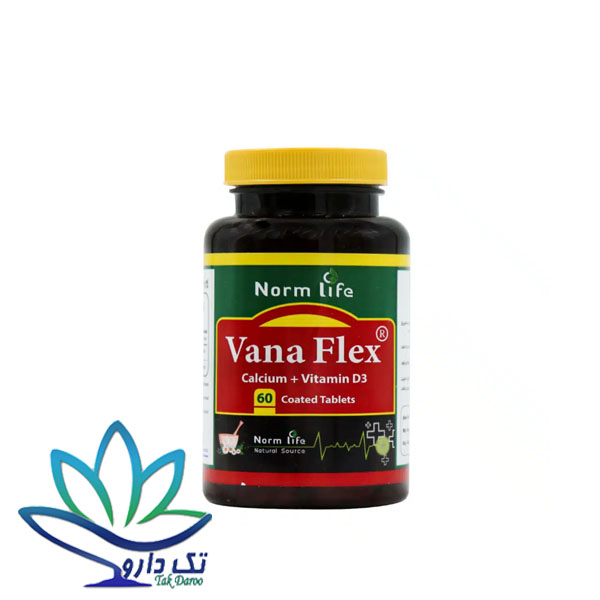 قرص کلسیم و ویتامین د3 وانا فلکس نورم لایف(60 عددی)