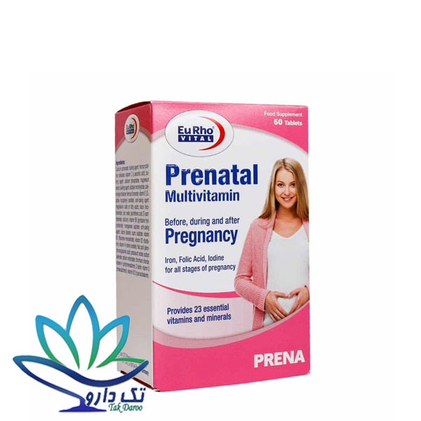قرص پریناتال مولتی ویتامین یوروویتال 60 عدد