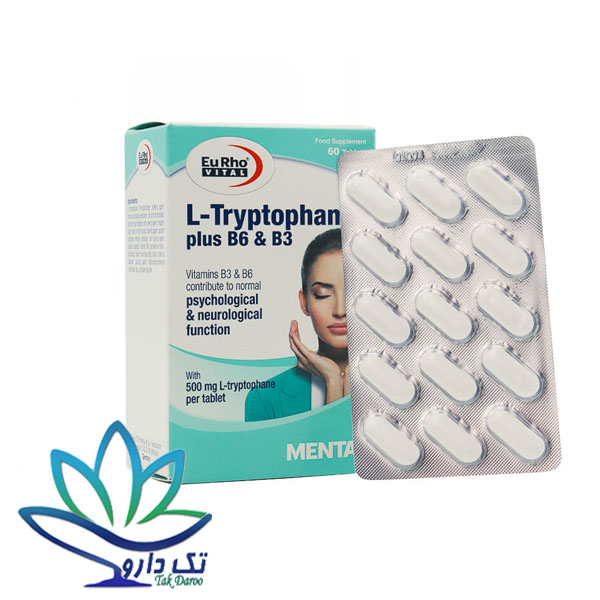 قرص ال تریپتوفان پلاس B6 و B3 یوروویتال 60 عدد