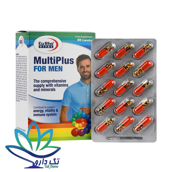 قرص مولتی پلاس فور من یوروویتال 60 عدد