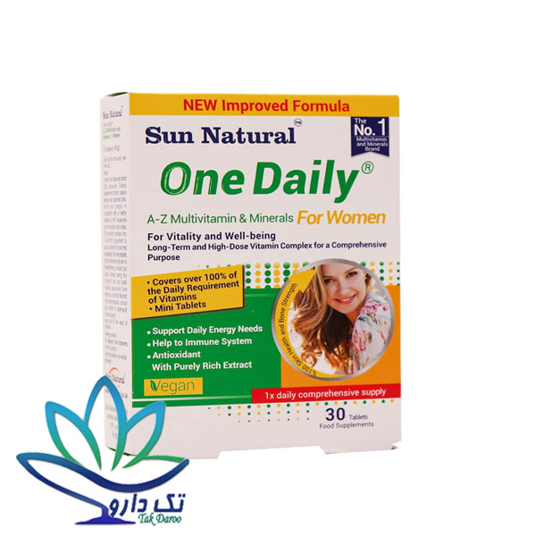 قرص مولتی ویتامین و مینرال وان دیلی بانوان سان نچرال قرص مولتی ویتامین و مینرال وان دیلی بانوان سان نچرال