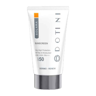 کرم ضد آفتاب بی رنگ دوتینی فاقد چربی با SPF 50 مناسب پوست چرب حجم 50 میلی لیتر