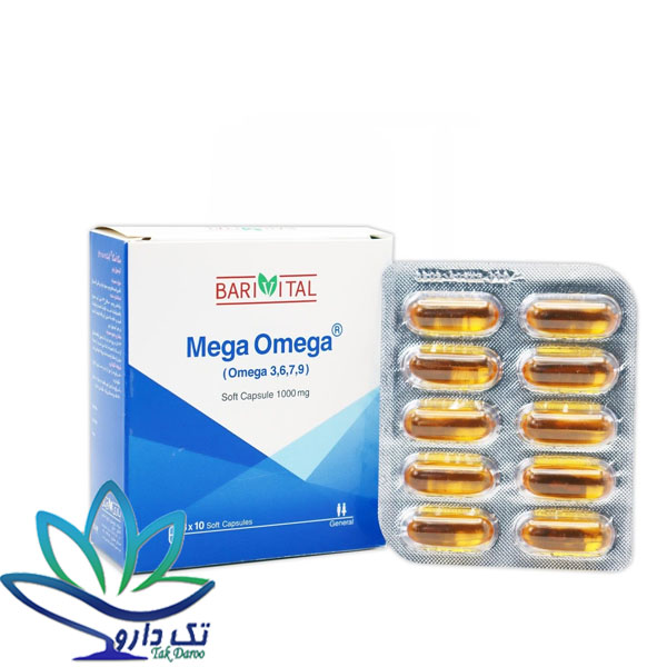 کپسول ژلاتینی مگا امگا 1000 میلی گرم 9 7 6 3 باریویتال