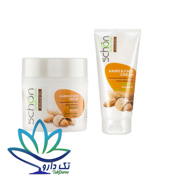 کرم دست و صورت روغن بادام شون مناسب پوست های معمولی تا خشک