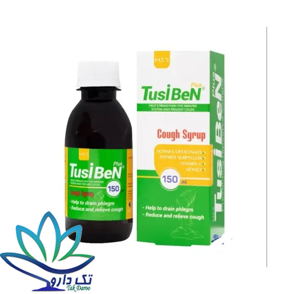 شربت توسی بن حکیم تجارت سهند ضد سرفه 150 میلی لیتر شربت توسی بن حکیم تجارت سهند ضد سرفه 150 میلی لیتر