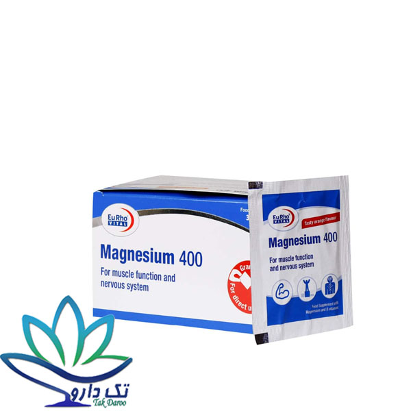 ساشه منیزیم 400 یورو ویتال 30 عدد ساشه منیزیم 400 یورو ویتال 30 عدد