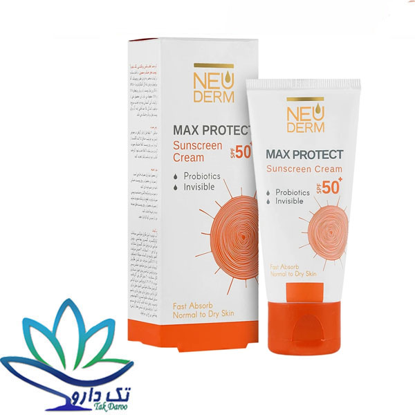 کرم ضد آفتاب مکس پروتکت SPF50 نئودرم مناسب پوست معمولی و خشک 50 میلی لیتر